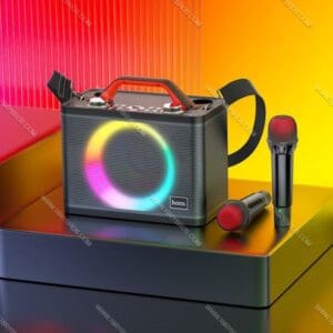 Hoco BS57 – רמקול קריוקי עם תאורת LED צבעונית