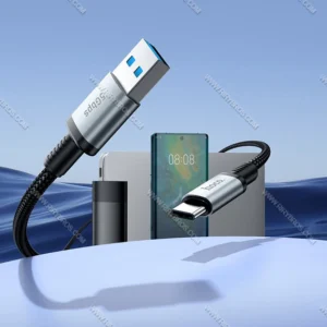 כבל HOCO US10 Type-C USB 3.0 שחור לטעינה מהירה